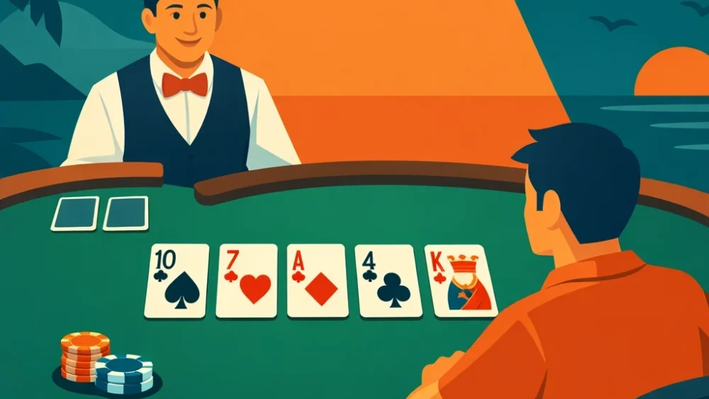 Caribbean Stud Poker spielen: Regeln und Spielablauf